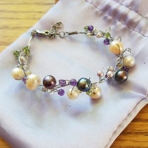 Multicolor pearl bracelet